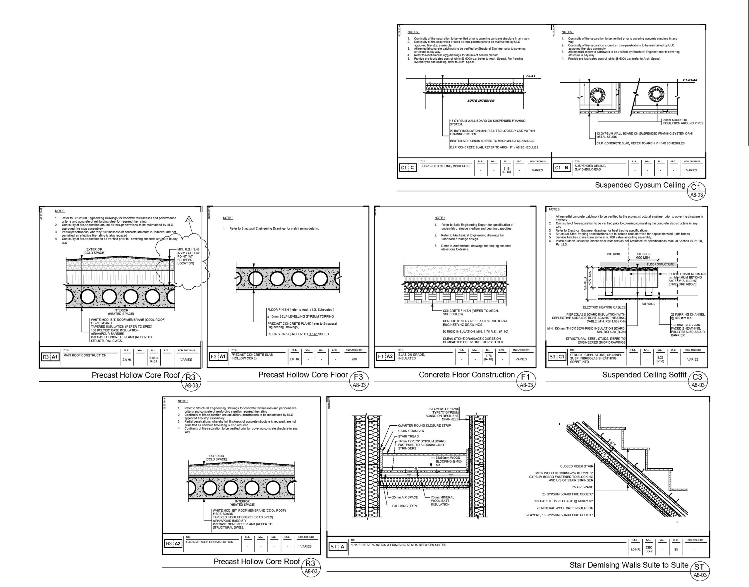 Ceiling, Floor and Roof Assemblies