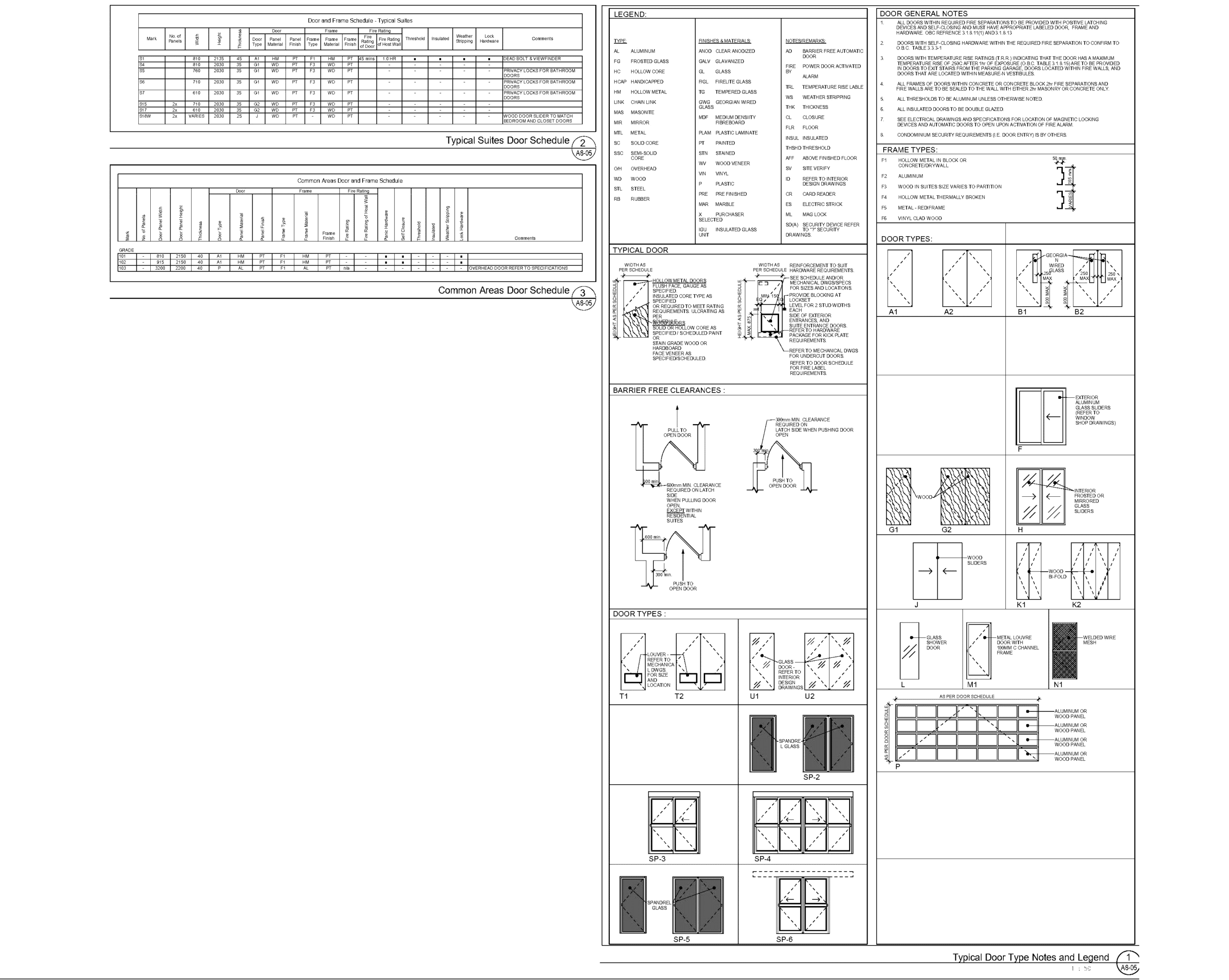 Door & Frame Schedule