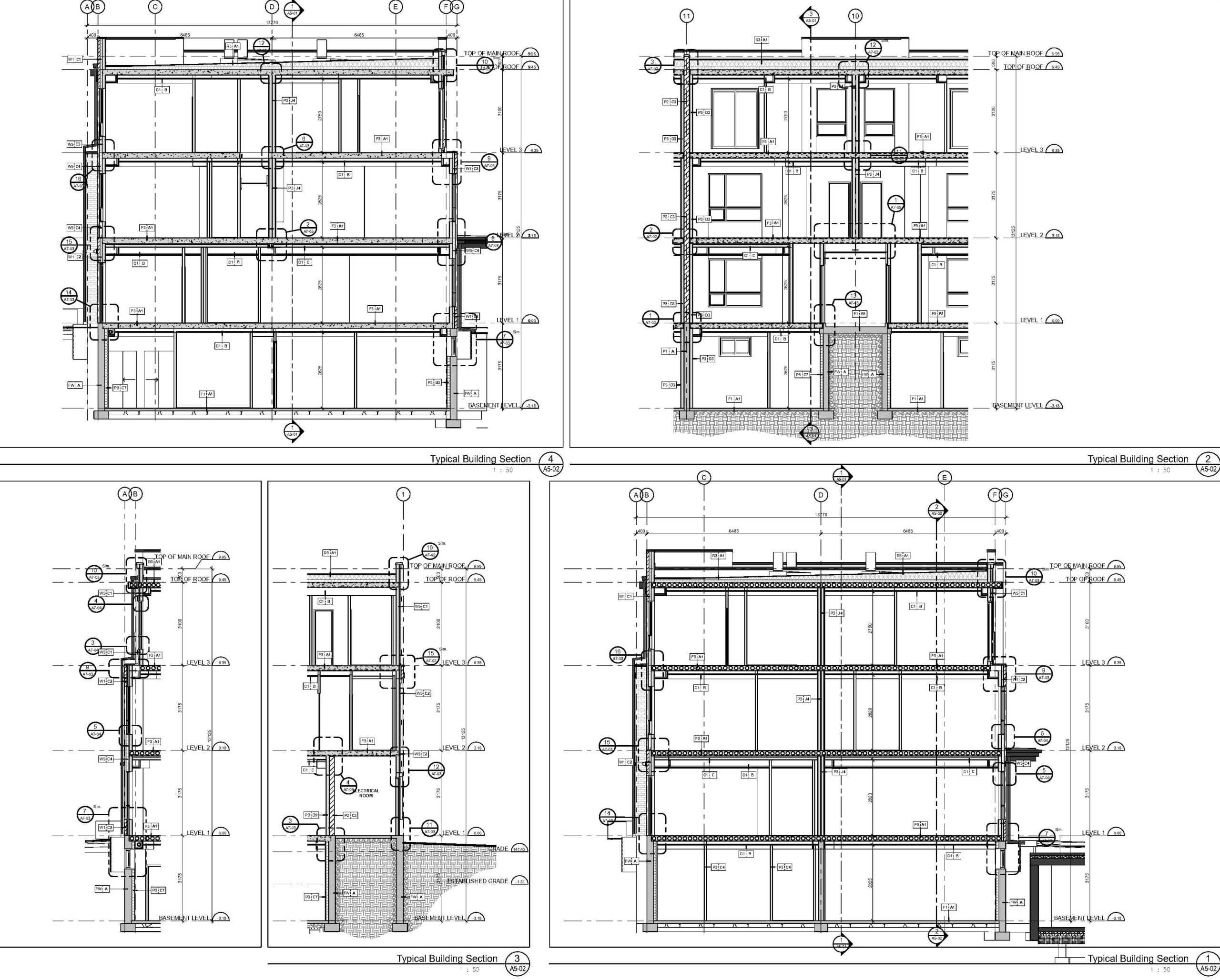 buildings sections