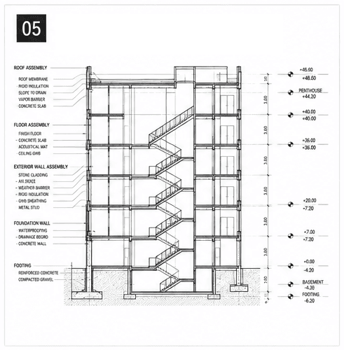 Cover sheet of a permit drawing package